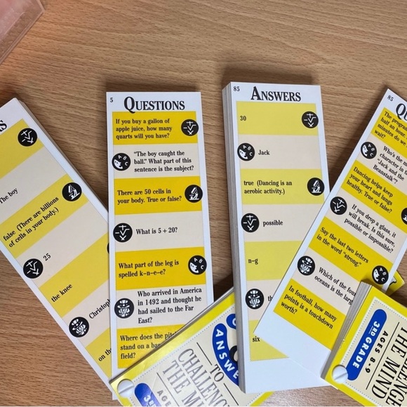 ❤️4 Brain Quest Q&A Decks and Math Flash Cards. Fun learning for kids - Picture 12 of 12